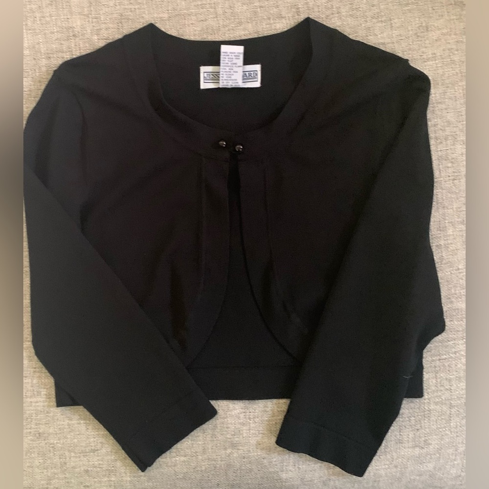 Jessica Howard Black Bolero Shrug - Picture 2 of 8